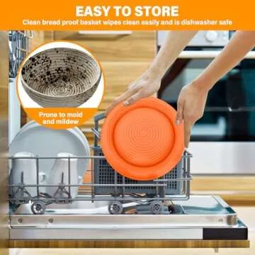 Gormanams Silicone Bread Proofing Baskets for Perfect Sourdough