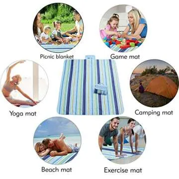 FashionLive Extra Large Waterproof Beach Blanket