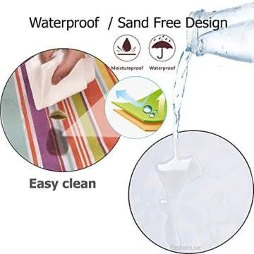 FashionLive Extra Large Waterproof Beach Blanket