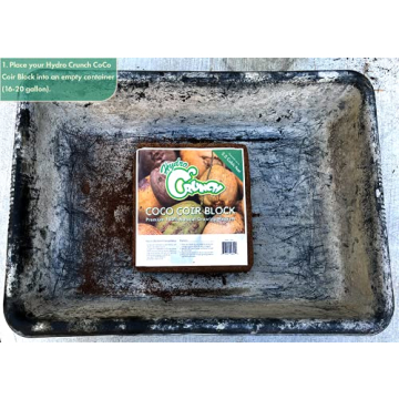 Hydro Crunch Coir Block - Premium 2.5 Cubic Ft Growing Media