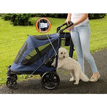 Pet Gear NO-Zip Stroller for Pets - Versatile & Comfortable