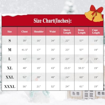 Elegant VAPICK Mrs Claus Costume 3PCS Plus Size Outfit