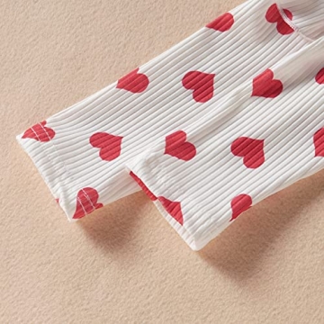 Toddler Baby Girl Valentine's Day Outfit with Flare Pants