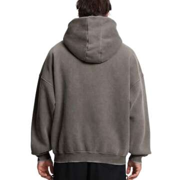 Failable Acid Wash Oversized Zip Up Unisex Hoodie