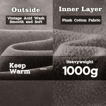 Failable Acid Wash Oversized Zip Up Unisex Hoodie