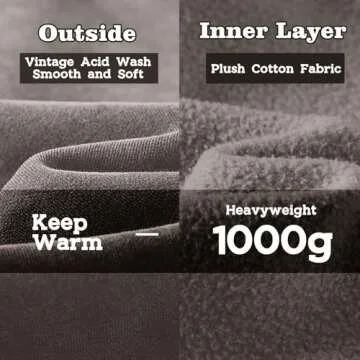 Failable Acid Wash Oversized Zip Up Unisex Hoodie