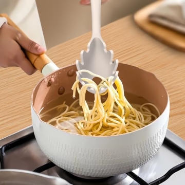 Heat Resistant Silicone Kitchen Utensils Set - Khaki