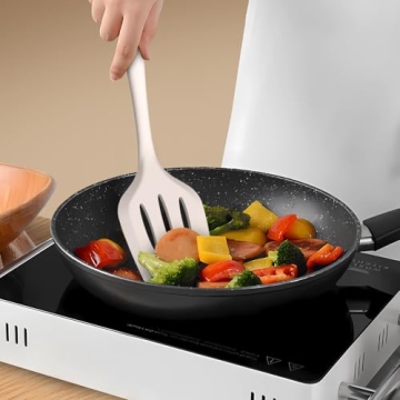 Heat Resistant Silicone Kitchen Utensils Set - Khaki