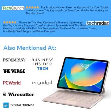 Keyboard Case for iPad 10th generation 2022 – Magic-Style Magnetic Keyboard Case with Multi-Touch Trackpad Compatible with iPad 10.9 inch 10th Gen – Floating Cantilever Stand–Wireless Keyboard Case