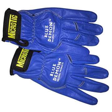 Blue Demon BDWG-MICROTIG-M Premium Welding Gloves
