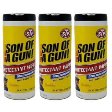 STP Son of a Gun Protectant Wipes, 25ct - All-in-One Car Cleaner and Ultimate Car Interior Care Prod...