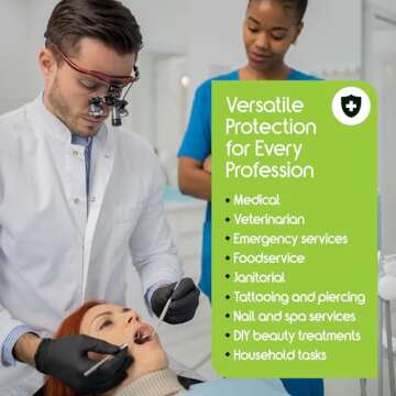 Inspire Black Nitrile Disposable Gloves | 1000 Count | Large