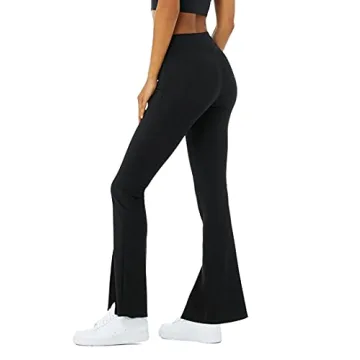 Women's Crossover Bootcut Yoga Pants - Stylish & Comfortable