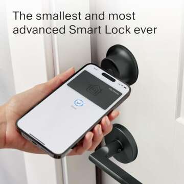 Level Lock+ Smart Lock Plus Apple Home Keys - Smart Deadbolt for Keyless Entry - Includes Key Cards ...