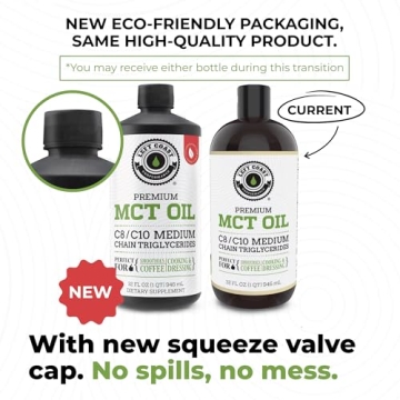 Coconut MCT Oil for Energy & Focus - 32 Fl Oz - 60+ Servings