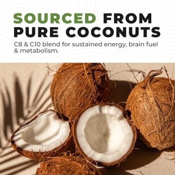 Coconut MCT Oil for Energy & Focus - 32 Fl Oz - 60+ Servings
