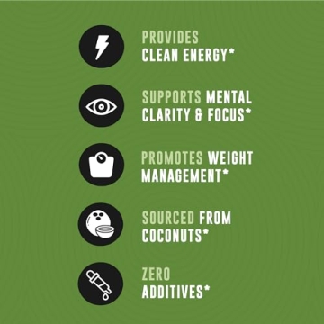 Coconut MCT Oil for Energy & Focus - 32 Fl Oz - 60+ Servings