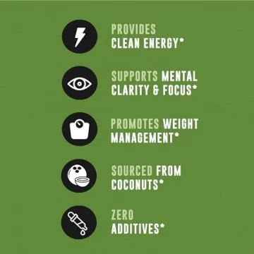 Coconut MCT Oil for Energy & Focus - 32 Fl Oz - 60+ Servings