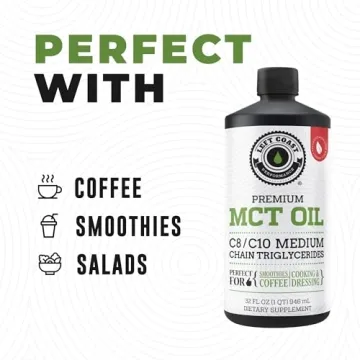 Coconut MCT Oil for Energy & Focus - 32 Fl Oz - 60+ Servings