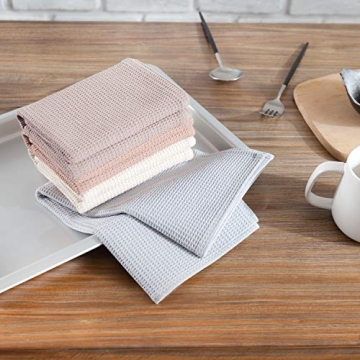 PY HOME & SPORTS 100% Cotton Waffle Kitchen Towel Set