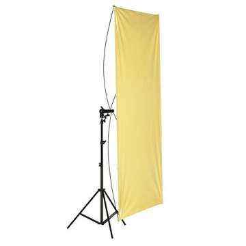 Neewer 35" x 70"/ 90 x 180cm Photo Studio Gold/Silver & Black/White Flat Panel Light Reflector with 360 degree Rotating Holding Bracket and Carrying Bag