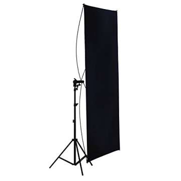 Neewer 35" x 70"/ 90 x 180cm Photo Studio Gold/Silver & Black/White Flat Panel Light Reflector with 360 degree Rotating Holding Bracket and Carrying Bag