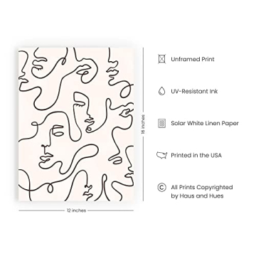 HAUS AND HUES Minimalist Line Art for Modern Spaces