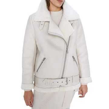 LY VAREY LIN Women's Faux Shearing Moto Jacket | Winter Chic