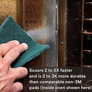 3M Scouring Pad 96-20, 20 Pads, 6” x 9”, General Purpose Cleaning, Food Safe, Non-Rusting