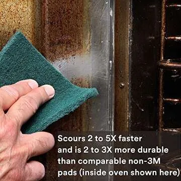 3M Scouring Pad 96-20, 20 Pads, 6” x 9”, General Purpose Cleaning, Food Safe, Non-Rusting