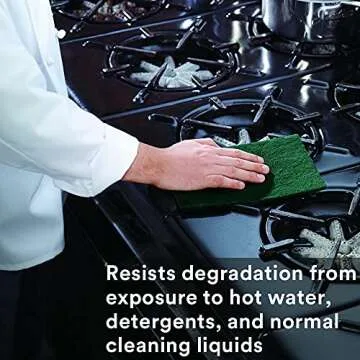 3M Scouring Pad 96-20, 20 Pads, 6” x 9”, General Purpose Cleaning, Food Safe, Non-Rusting