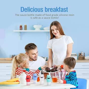 Timiuu 2oz Squeeze Salad Dressing Bottles - Portable & Leak-proof