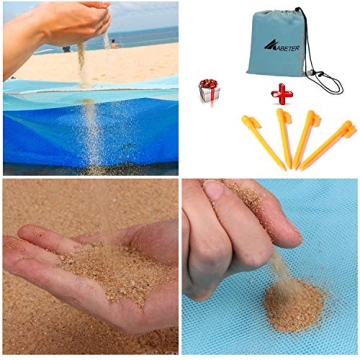 ABETER Sand Free Beach Mat for Ultimate Beach Comfort