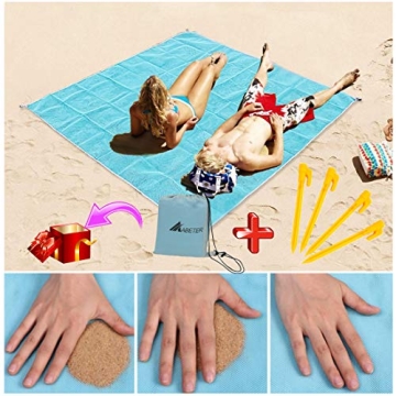 ABETER Sand Free Beach Mat for Ultimate Beach Comfort