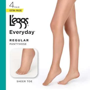 L'eggs Everyday Jet Black Pantyhose - All Day Comfort