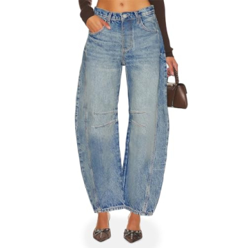 Stylish and Comfortable Women’s Barrel Jeans