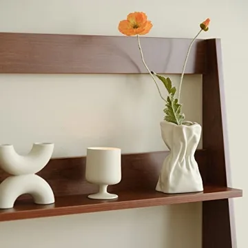 Crinkle Paper Bag Ceramic Vase for Modern Decor