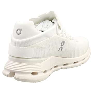 On Men's Cloudnova Sneakers - Ultra Lightweight, Performance Focused, All White 10.5 US