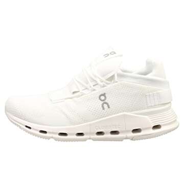 On Men's Cloudnova Sneakers - All White, Size 10.5 US