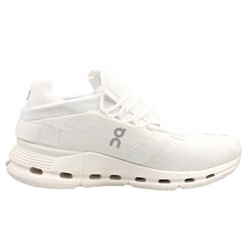 On Men's Cloudnova Sneakers - All White, Size 10.5 US