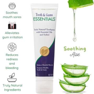 Dental Herb Company Essentials Toothpaste - Natural Fluoride-Free Formula for Healthy Gums