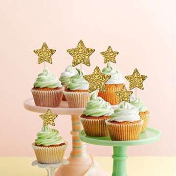 Stunning Gold Little Star Cupcake Toppers for All Occasions