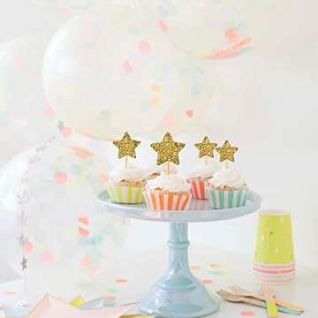 Stunning Gold Little Star Cupcake Toppers for All Occasions
