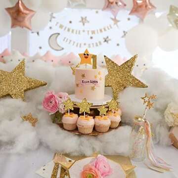 Stunning Gold Little Star Cupcake Toppers for All Occasions