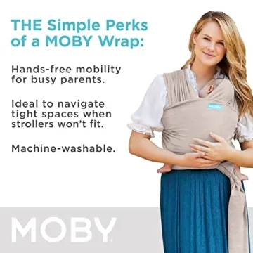 Moby Baby Wrap Carrier for Newborns & Toddlers, Taupe