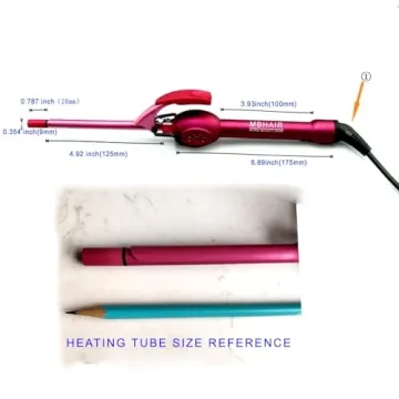 MBHAIR 9mm Thin Curling Wand for Tight Curls