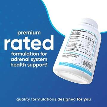 NuEthix Formulations Adrena-Health Dietary Supplement, Support Cortisol Health, Energy Levels, Mood ...