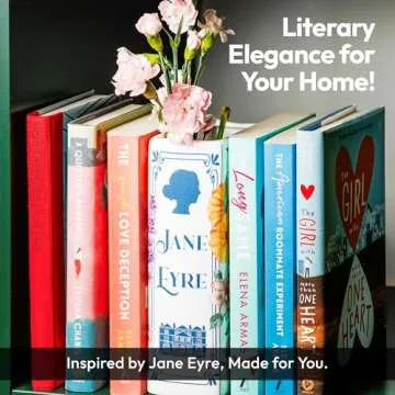 BOOKISH BEE Ceramic Book Vase - Literary Decor for Book Lovers