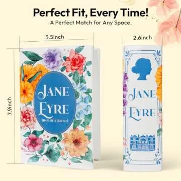 BOOKISH BEE Ceramic Book Vase - Literary Decor for Book Lovers