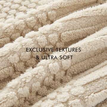 lifein Fall Throw Blanket for Couch-Soft Boho Bed Throw Blanket,Beige Fleece Cozy Blanket for Autumn,Cute Tan Fluffy Lightweight Blankets&Throws for Sofa,Chair,Home Decor,Woman,Man(50x60,Khaki)